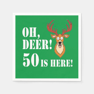 Serviette En Papier Oh Deer 50e anniversaire