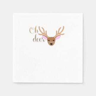 Serviette En Papier Oh Deer Artistic Style