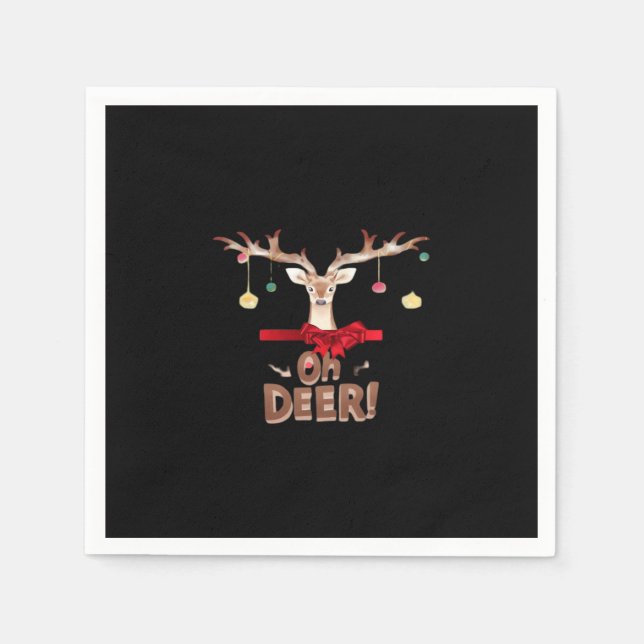Serviette En Papier Oh Deer Classic Vibe  (Devant)