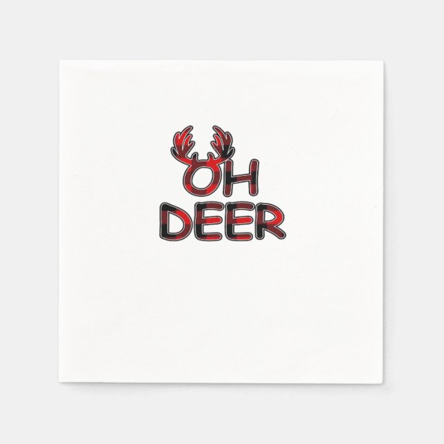 Serviette En Papier Oh Deer Clean Layout  (Devant)