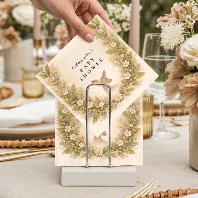 Serviette En Papier Oh Deer Forest Baby Shower (Créateur téléchargé)