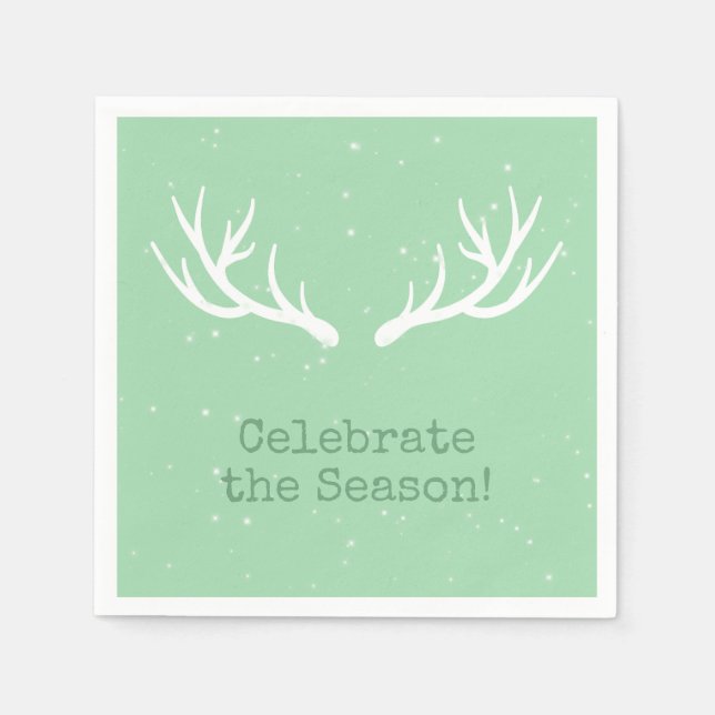 Serviette En Papier Oh Deer Holiday Napkins (Devant)