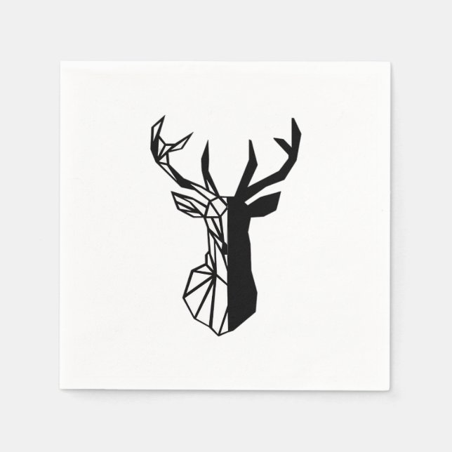 Serviette En Papier Oh Deer Soft Minimal Vibe  (Devant)