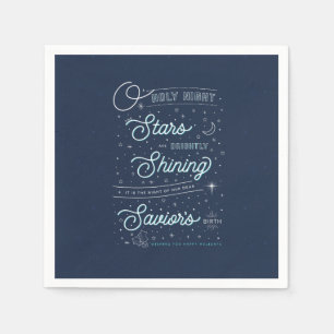 Serviette En Papier Oh Holy Night Christmas Party Papier Naples