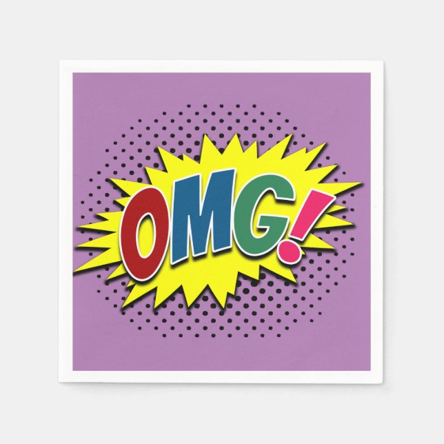 Serviette En Papier Oh mon Dieu ! (Devant)