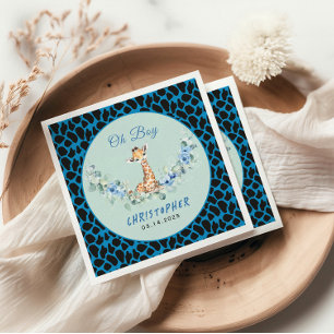 Serviette En Papier Oh mon Dieu ! Baby shower bébé Giraffe