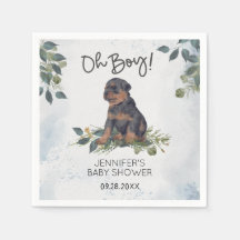 Oh mon Dieu ! Baby shower Rotweiler Puppy