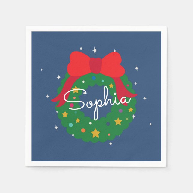 Serviette En Papier Oh Quel Amusant Noël Balloon d'anniversaire (Devant)