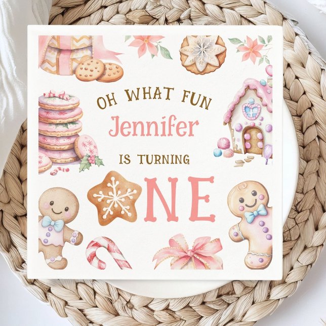Serviette En Papier Oh Quel Plaisir Papier Anniversaire Gingerbread 1  (Créateur téléchargé)