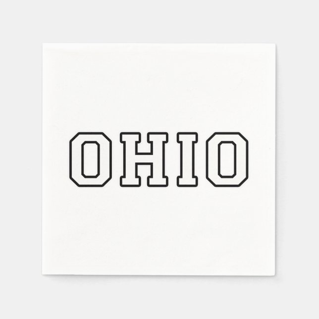 Serviette En Papier Ohio (Devant)