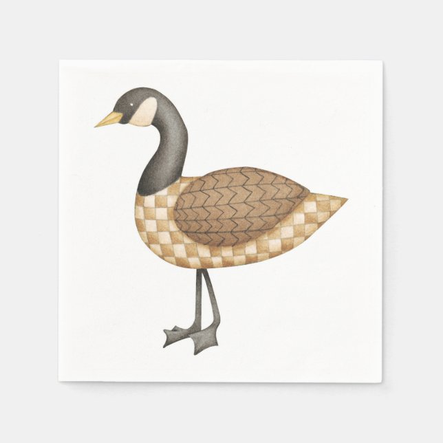 Serviette En Papier Oie (Devant)