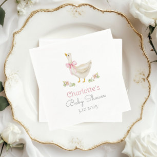 Serviette En Papier Oie sotte sur le Baby shower en vrac de Bow Rose