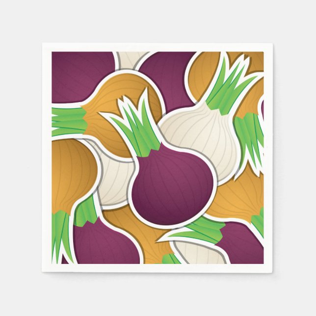 Serviette En Papier Oignons mélangés (Devant)