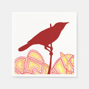 Serviette En Papier Oiseau