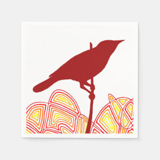 Serviette En Papier Oiseau