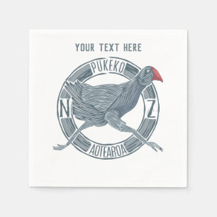 Serviette En Papier Oiseau de Pukeko