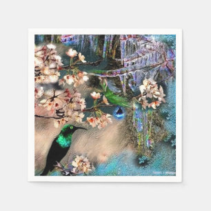 Serviette En Papier Oiseau d'Equinox et de Fée