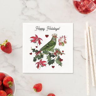 Serviette En Papier Oiseau Roi