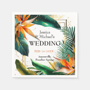 Serviette En Papier Oiseaux de Paradise Bliss