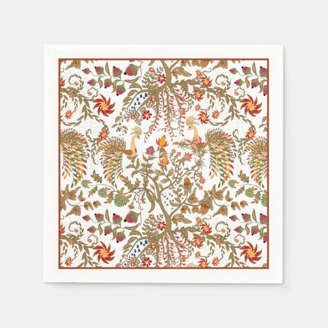 Serviette En Papier Oiseaux du paradis (Devant)
