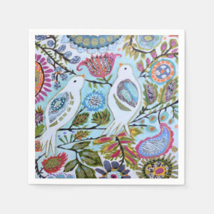 Serviette En Papier Oiseaux en papier I