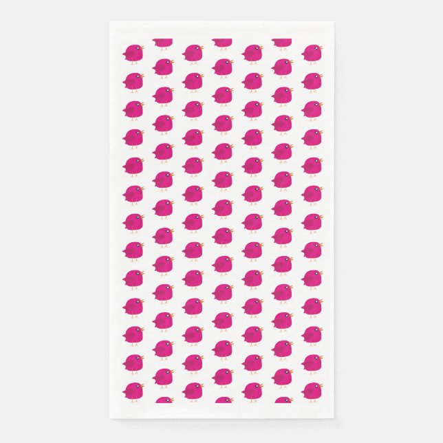 Serviette En Papier Oiseaux mignons pour enfants  (Devant)