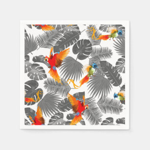 Serviette En Papier Oiseaux tropicaux