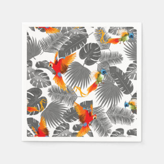 Serviette En Papier Oiseaux tropicaux