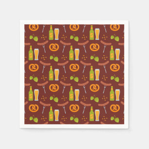 Serviette En Papier Oktoberfest Festival allemand de la bière