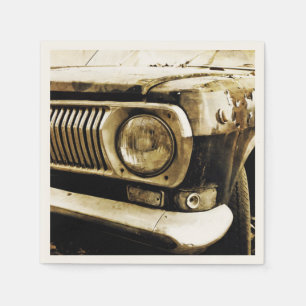 Serviette En Papier Old Classic Car Headlight #2