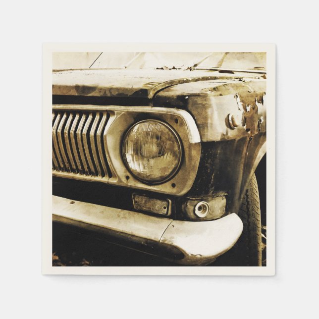 Serviette En Papier Old Classic Car Headlight #2 (Devant)