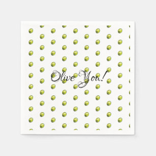 Serviette En Papier Olive