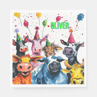 Serviette En Papier Oliver Anniversaire