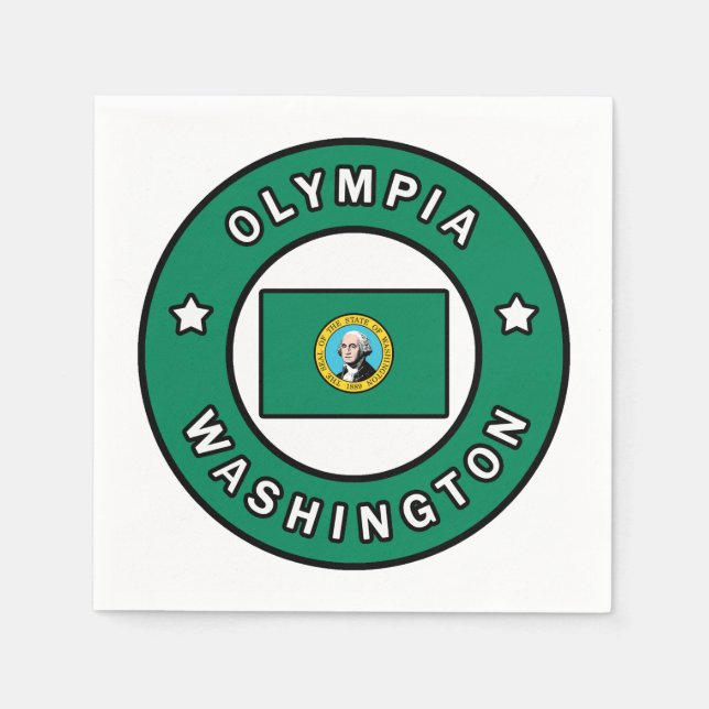 Serviette En Papier Olympia Washington (Devant)