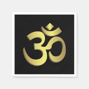 Serviette En Papier Om ( Aum ) Namaste yoga