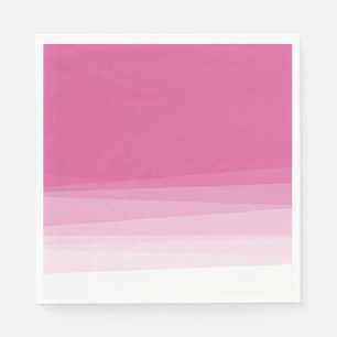Serviette En Papier Ombre Aquarelle Rose Chic