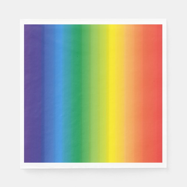 Serviette En Papier Ombre Rainbow Pride Chocolat couvert Oreo (Devant)