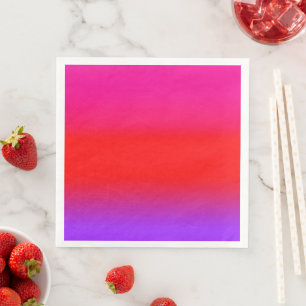 Serviette En Papier Ombre rouge violet magenta Festive