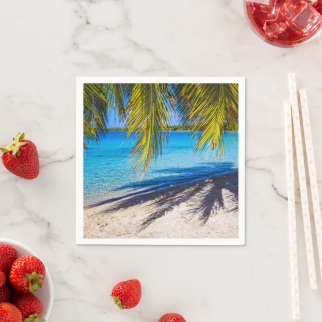 Serviette En Papier Ombres sur la plage (En situation)