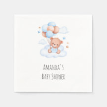 On Peut Attendre ! Baby shower serviettes