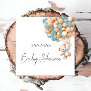Serviette En Papier On Peut Attendre Teddy Blue Ballotte Serviettes