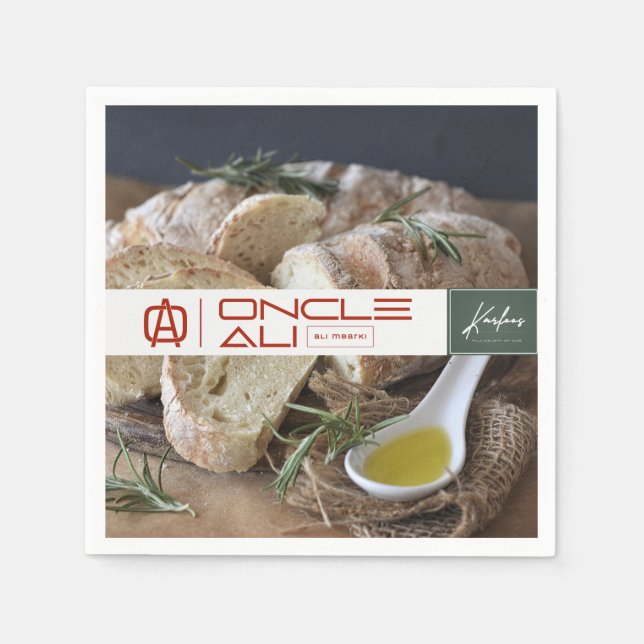 Serviette En Papier ONCLE ALI Papier Napkin (Devant)