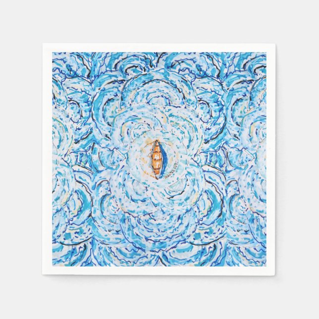 Serviette En Papier Ondes (Devant)