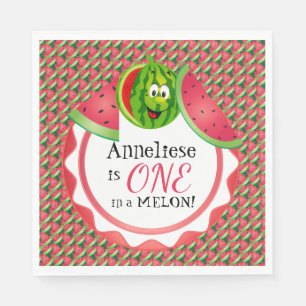 Serviette En Papier One In A Melon L'anniversaire de l'enfant