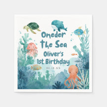 Oneder la mer aquarelle 1er anniversaire