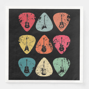 Serviette En Papier Onglet de guitare Retro Vintage pour Guitaristes B