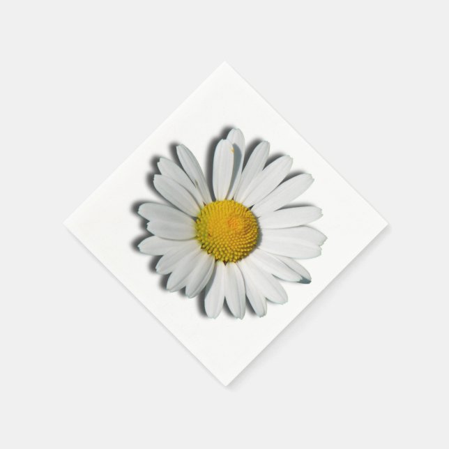 Serviette En Papier Only a Marguerite Blossom + your text & ideas (Coin)