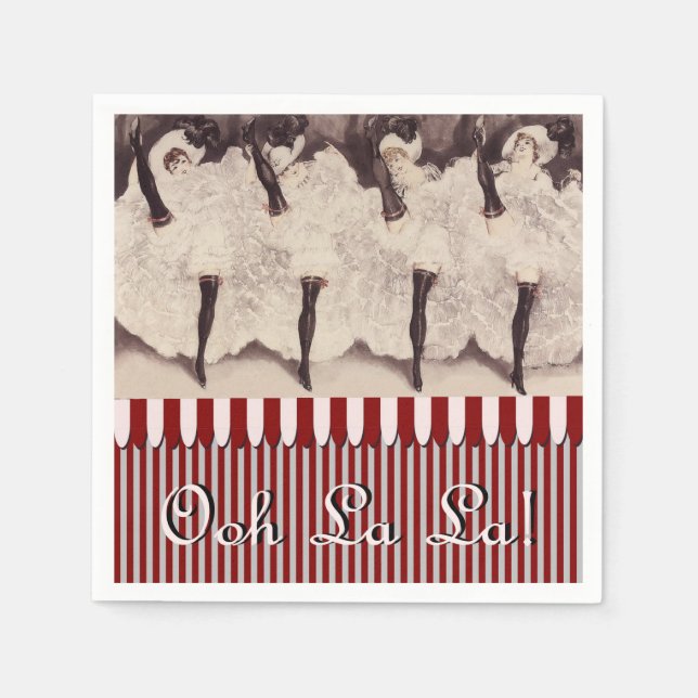 Serviette En Papier Ooh La La ! (Devant)