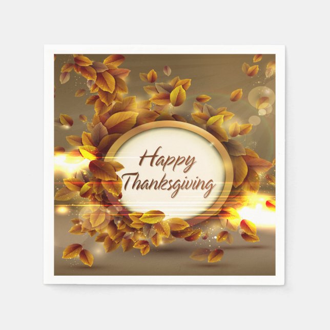 Serviette En Papier Options bon thanksgiving 3 (Devant)