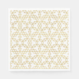 Serviette En Papier Or d'art déco